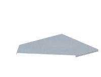 Крышка для угла горизонтального 135град. осн.400 сталь 0.7мм ЛМсК-135Г цУТ2.5 оцинк. СОЭМИ Н0122440116