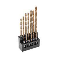 Набор сверл по металлу 1.5-6.5мм (через 0.5мм; 3.2мм; 4.8мм) HSS ТИТАН шестигранный хвостовик (уп.13шт) Kranz KR-91-0622