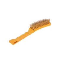 Щетка по металлу с пластиковой ручкой 5 рядов 260мм Kranz KR-91-1256