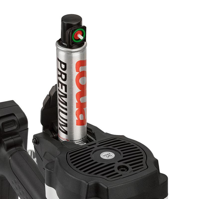 Пистолет гвоздезабивной газовый монтажный GN95 95Дж длина гвоздей 15-40мм d2.7-3мм KRANZ KR-16-1650