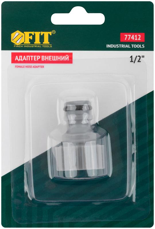 Адаптер внешний пластиковый 1/2дюйм FIT 77412